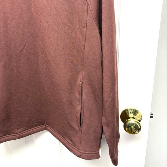 MPG Sweatshirt, Red Brown Mock Turtleneck, Oversized XS, Stitch Fix, NWOT - Picture 3 of 9